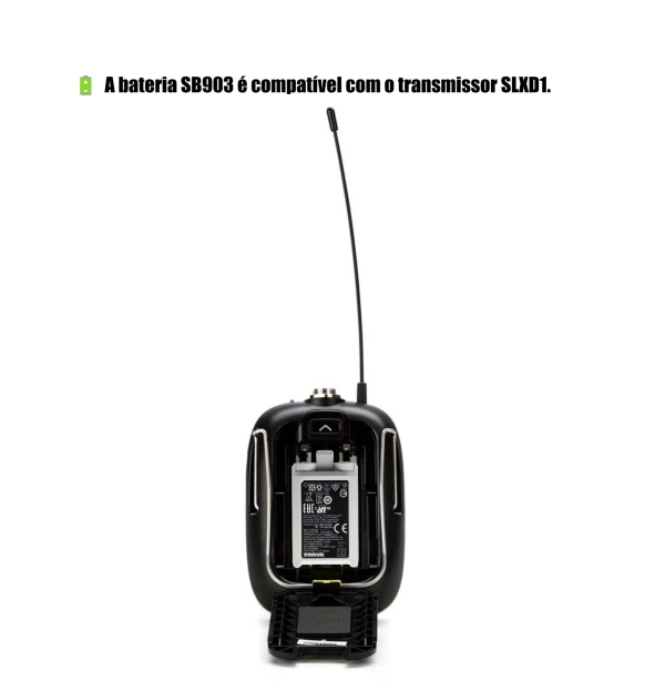 Bateria Recarregável Shure SB903 para Sistemas SLX-D - Imagem 6