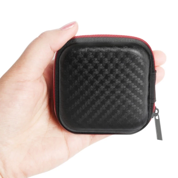 Case Estojo Porta Fone In-ear Compatível com KZ QKZ JBL Shure – Fibra de Carbono - Imagem 2