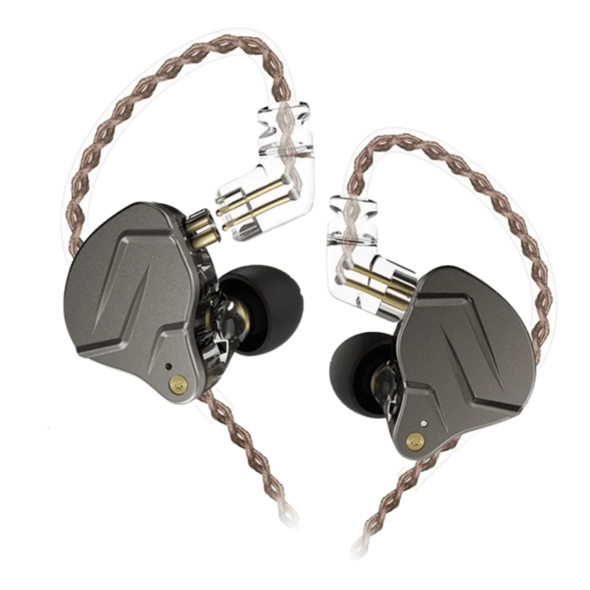 Fone In-Ear KZ ZSN PRO | Monitor de Palco Profissional | 2 Drivers Híbridos | Som Nítido e Potente