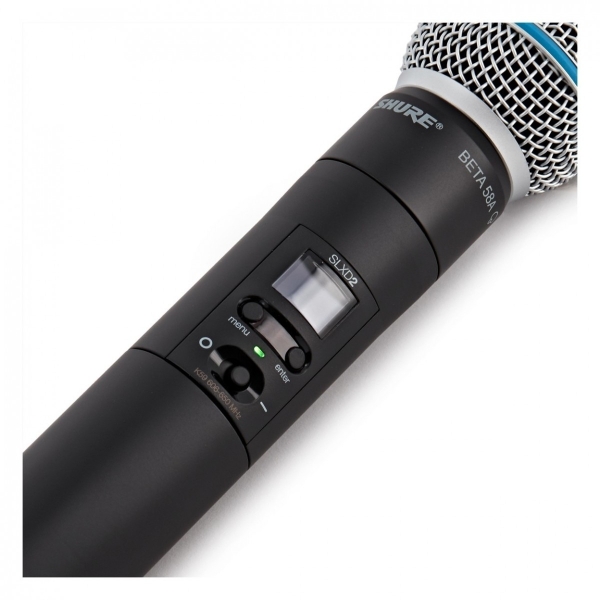 Sistema de Microfone Sem Fio Duplo Shure SLXD24D/B58 G58 – Com 2 Transmissores SLXD2 e Cápsulas BETA 58A - Imagem 10