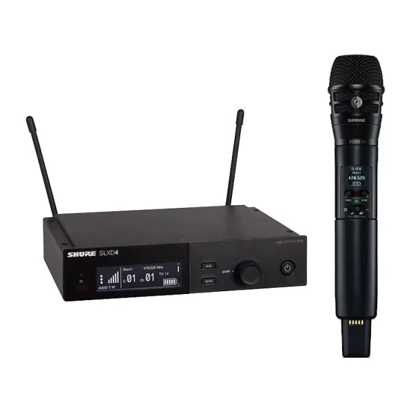 Shure SLXD24/K8B Sistema de Microfone Sem Fio Digital Premium KSM8 Dualdyne® – Frequência G58 (470–514 MHz) - Imagem 2