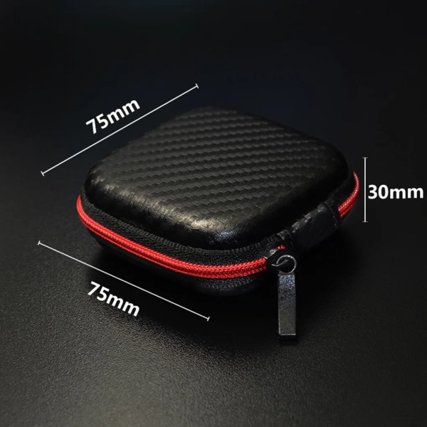 Case Estojo Porta Fone In-ear Compatível com KZ QKZ JBL Shure – Fibra de Carbono - Imagem 12
