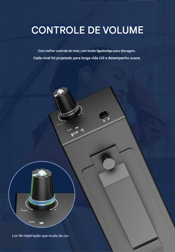 G-MARK P1 – Amplificador de Fone In-Ear Profissional Ultracompacto com Alta Potência para Palco e Estúdio - Imagem 10