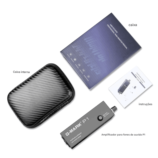 G-MARK P1 – Amplificador de Fone In-Ear Profissional Ultracompacto com Alta Potência para Palco e Estúdio - Imagem 15