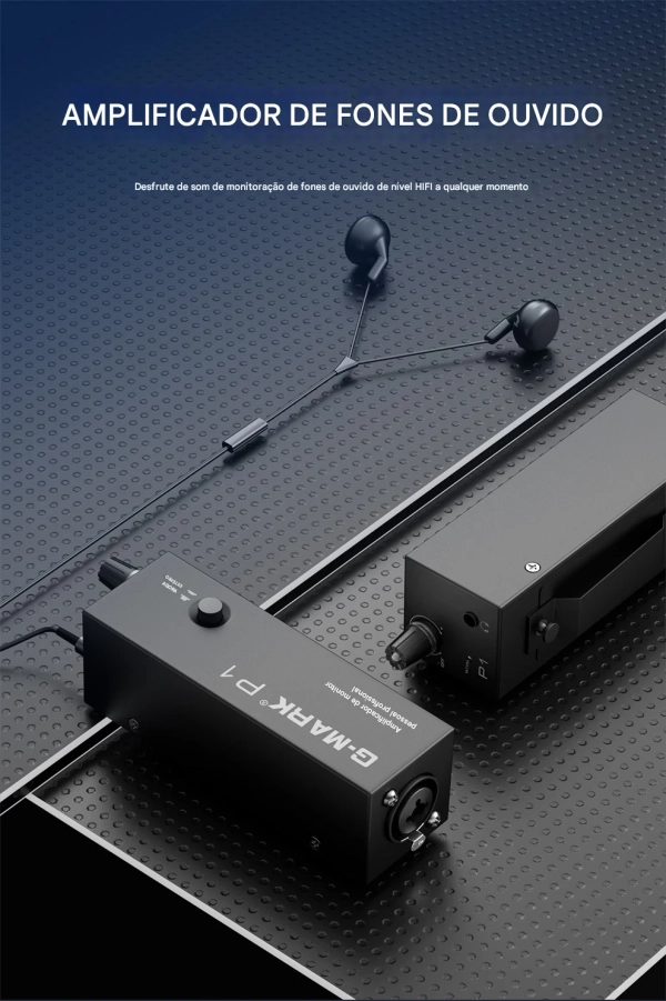 G-MARK P1 – Amplificador de Fone In-Ear Profissional Ultracompacto com Alta Potência para Palco e Estúdio - Imagem 13