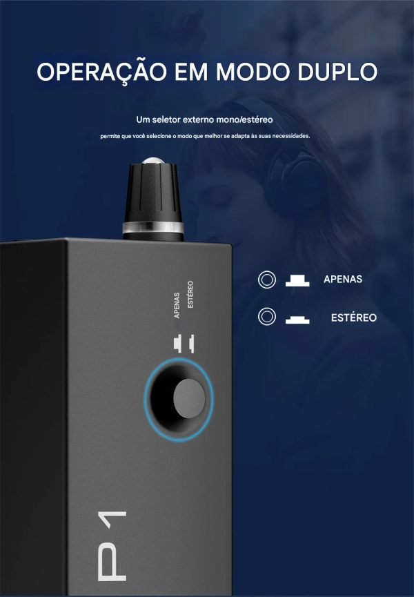 G-MARK P1 – Amplificador de Fone In-Ear Profissional Ultracompacto com Alta Potência para Palco e Estúdio - Imagem 9