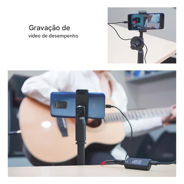 Interface de Áudio para Guitarra JOYO MOMIX CAB – Ideal para Lives, Gravações e Ensaios - Imagem 6