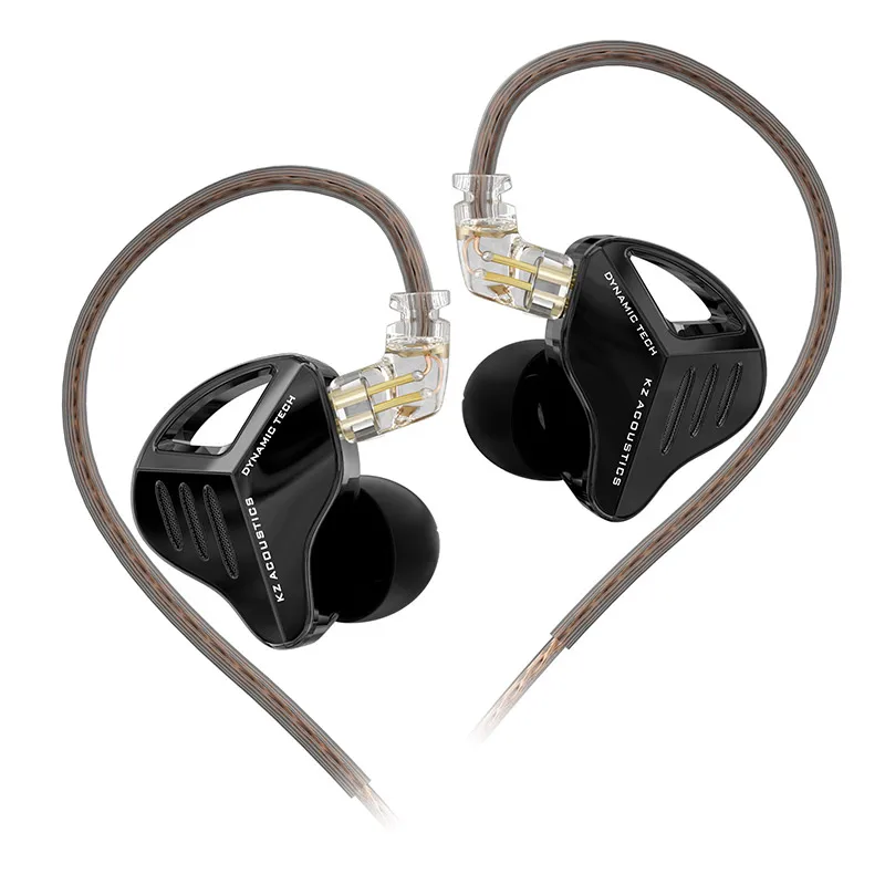 KZ ZVX PRO Fone In-Ear Profissional – Driver Magnético, Som Premium e Estilo Metálico (black)