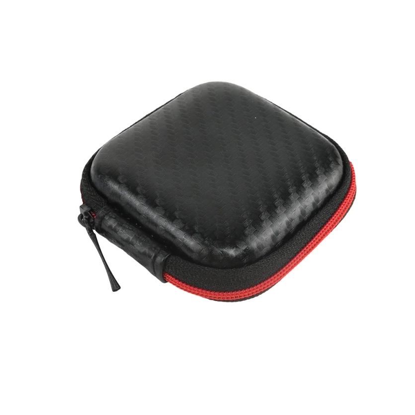 Case Estojo Porta Fone In-ear Compatível com KZ QKZ JBL Shure – Fibra de Carbono