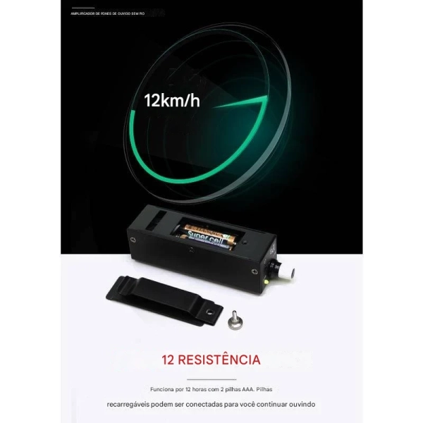 Amplificador de Fone P2 – Power Play Individual com Entrada XLR/P10, Mono/Estéreo - Imagem 12