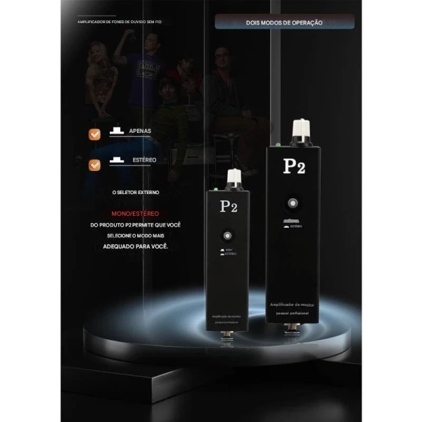 Amplificador de Fone P2 – Power Play Individual com Entrada XLR/P10, Mono/Estéreo - Imagem 11
