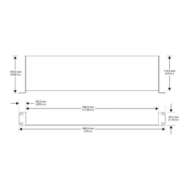 Bandeja Para Rack 19" Shure URT-2, Serve nos Receptores PG4, PG88, PGX4, PGXD4, BLX4, BLX88,e GLXD4  - Imagem 7