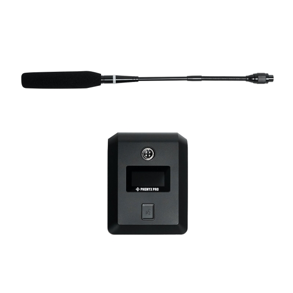 Sistema Quadruplo de Microfone Sem Fio Gooseneck para Conferências Phenyx Pro PTC-4 - Imagem 7