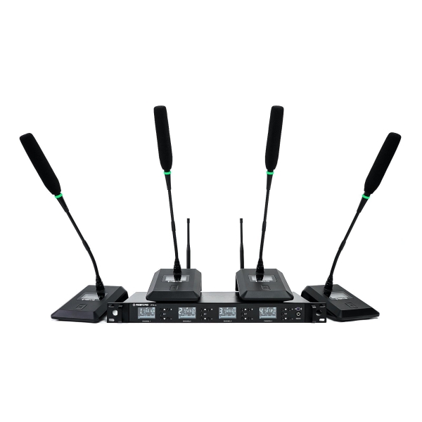 Sistema Quadruplo de Microfone Sem Fio Gooseneck para Conferências Phenyx Pro PTC-4 - Imagem 12