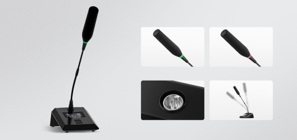 Sistema Quadruplo de Microfone Sem Fio Gooseneck para Conferências Phenyx Pro PTC-4 - Imagem 4