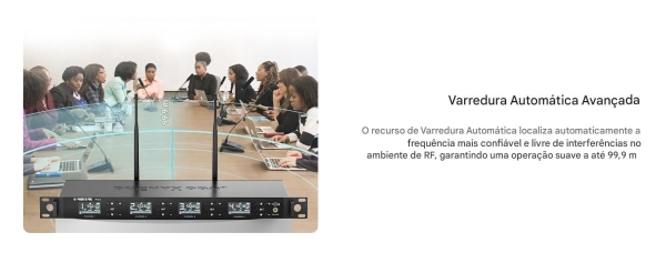 Sistema Quadruplo de Microfone Sem Fio Gooseneck para Conferências Phenyx Pro PTC-4 - Imagem 21