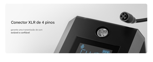 Sistema Quadruplo de Microfone Sem Fio Gooseneck para Conferências Phenyx Pro PTC-4 - Imagem 17