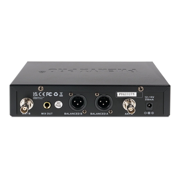Sistema de Microfone Sem Fio UHF Duplo com Varredura Automática Phenyx Pro PTU-71-2H - Imagem 5