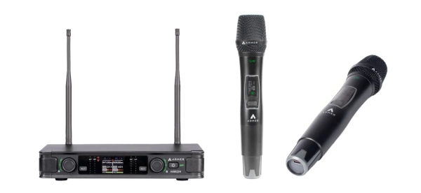Microfone Sem Fio Profissional Duplo Armer AX802M - Bateria Recarregavel - Imagem 6
