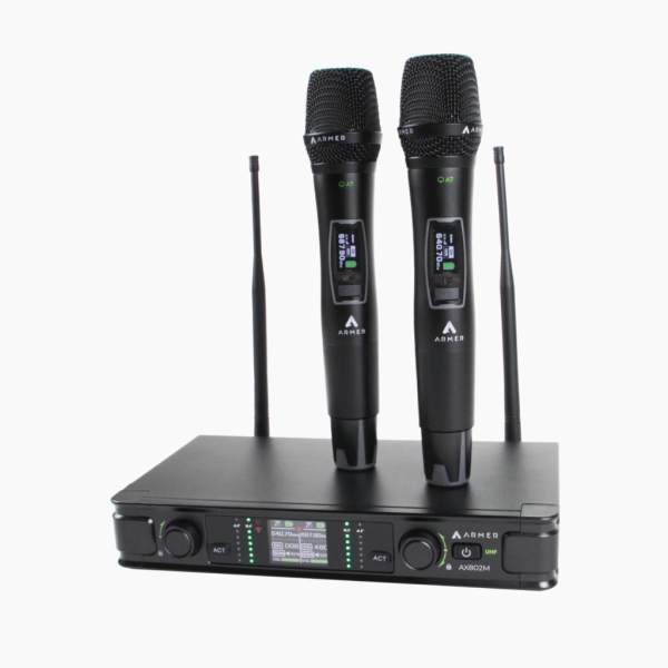 Microfone Sem Fio Profissional Duplo Armer AX802M - Bateria Recarregavel - Imagem 15