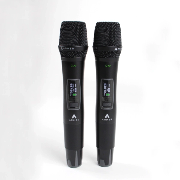 Microfone Sem Fio Profissional Duplo Armer AX802M - Bateria Recarregavel - Imagem 14