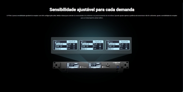 Phenyx Pro PTAU-2 | Microfone Sem Fio Duplo Profissional de Alto Desempenho com Estabilidade de Sinal Total True Diversity - Imagem 20