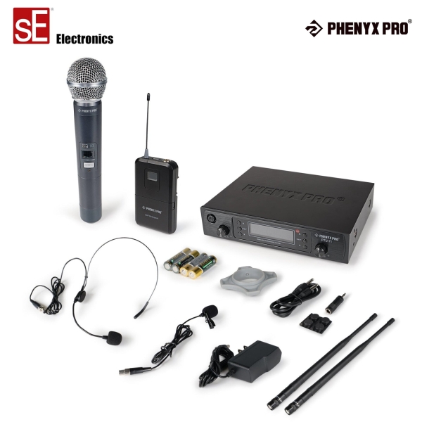 Sistema de Microfone sem fio UHF duplo Bastao Com Cápsula SE V7X - PTU-71-1H1B / SE V7X - Imagem 10