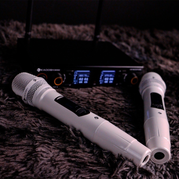 Microfone Profissional Duplo Kadosh K502M Branco Sem Fio - Imagem 27