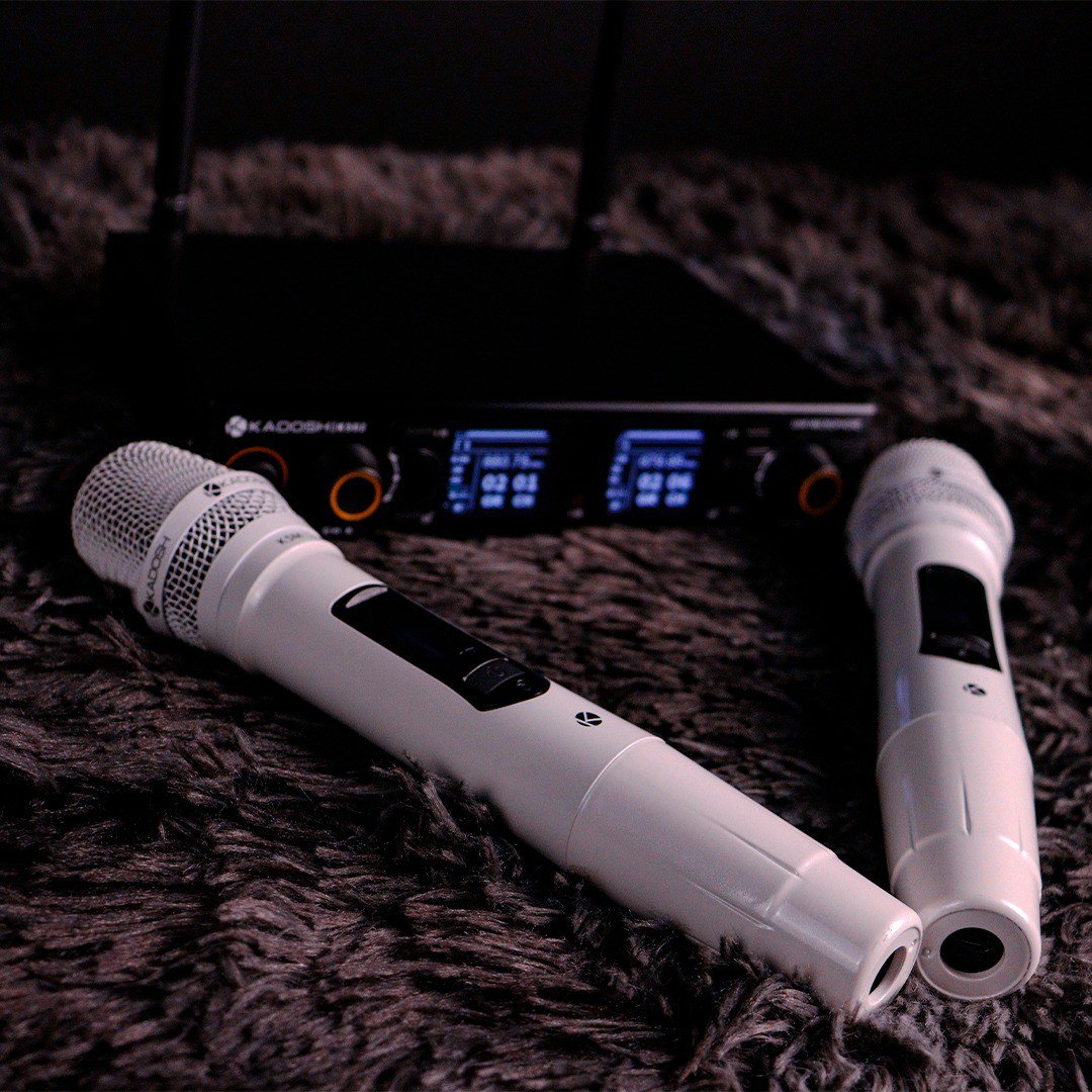 Microfone Profissional Duplo Kadosh K502M Branco Sem Fio - Imagem 27