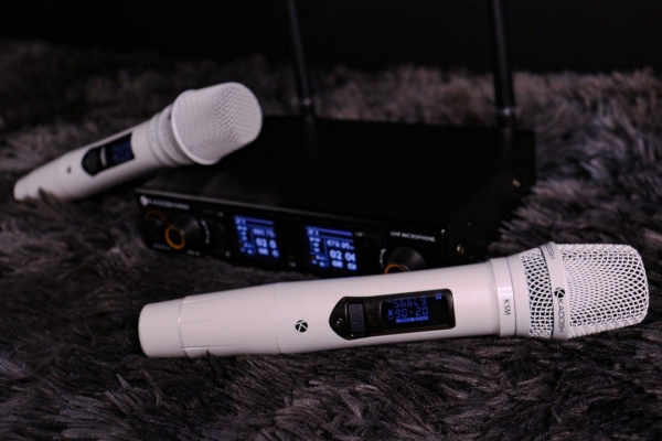 Microfone Profissional Duplo Kadosh K502M Branco Sem Fio - Imagem 26