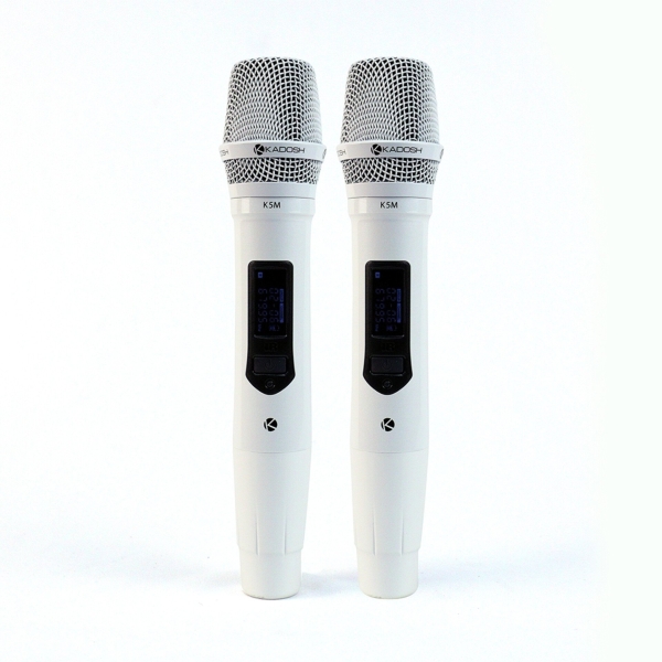 Microfone Profissional Duplo Kadosh K502M Branco Sem Fio - Imagem 12