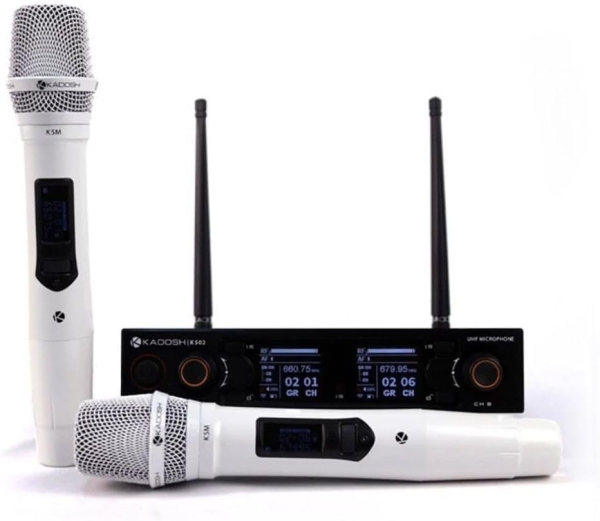 Microfone Profissional Duplo Kadosh K502M Branco Sem Fio - Imagem 19
