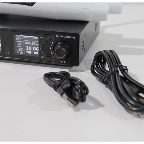 Microfone Profissional Duplo Kadosh K502M Branco Sem Fio - Imagem 23