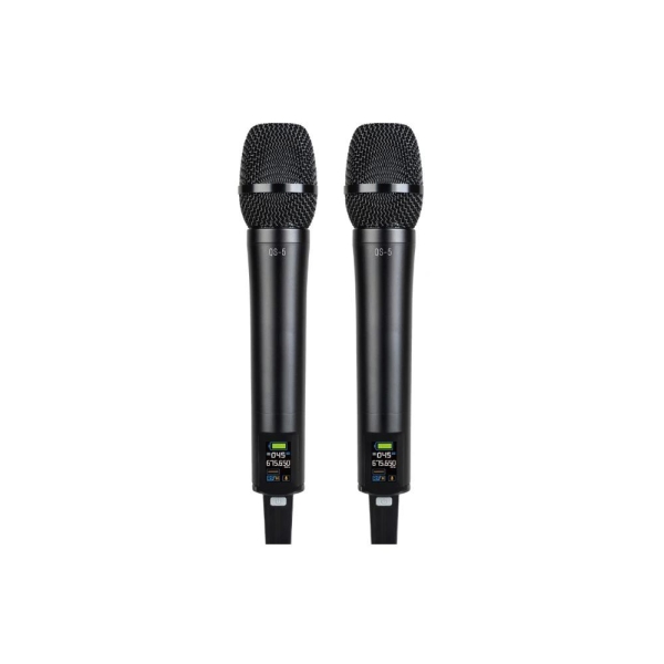 Sistema De Microfone Sem Fio Dylan QS-5 UHF Com 300 Canais Com 2 Bastões ( Recarregável ) - Imagem 8