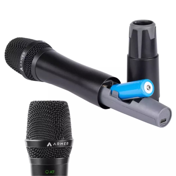 Microfone sem Fio Profissional Bastão + Headset Armer AX802MH - Imagem 10