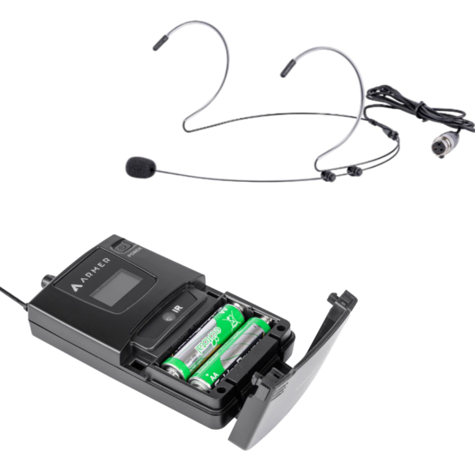 Microfone sem Fio Profissional Bastão + Headset Armer AX802MH - Imagem 11