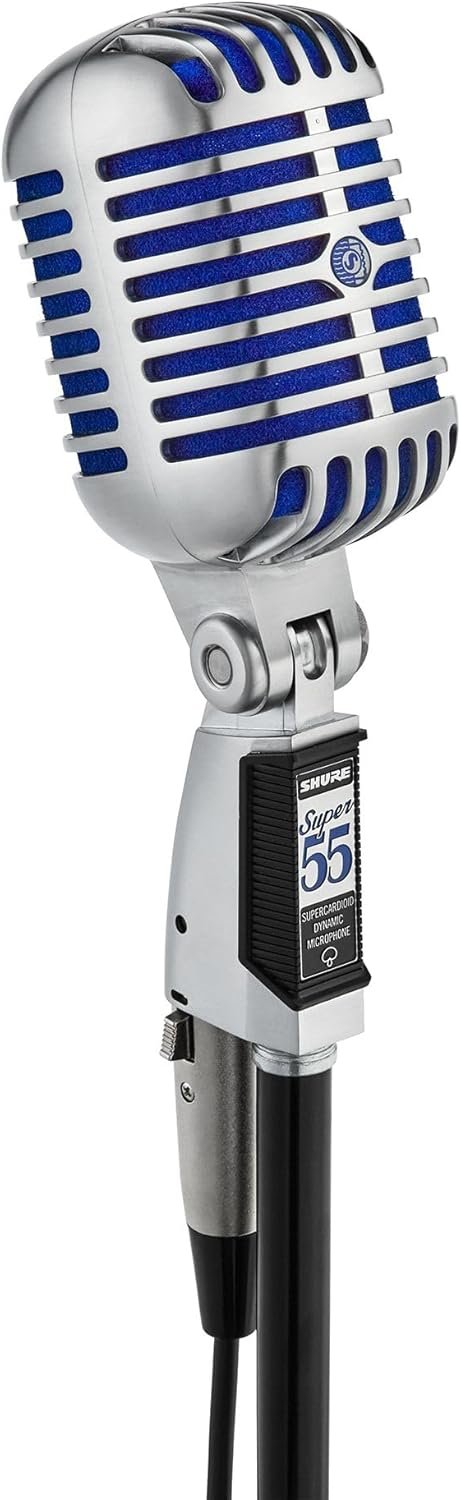 SUPER 55 - Shure Microfone Deluxe Design Vintage - Dinâmico Supercardioide - Imagem 3