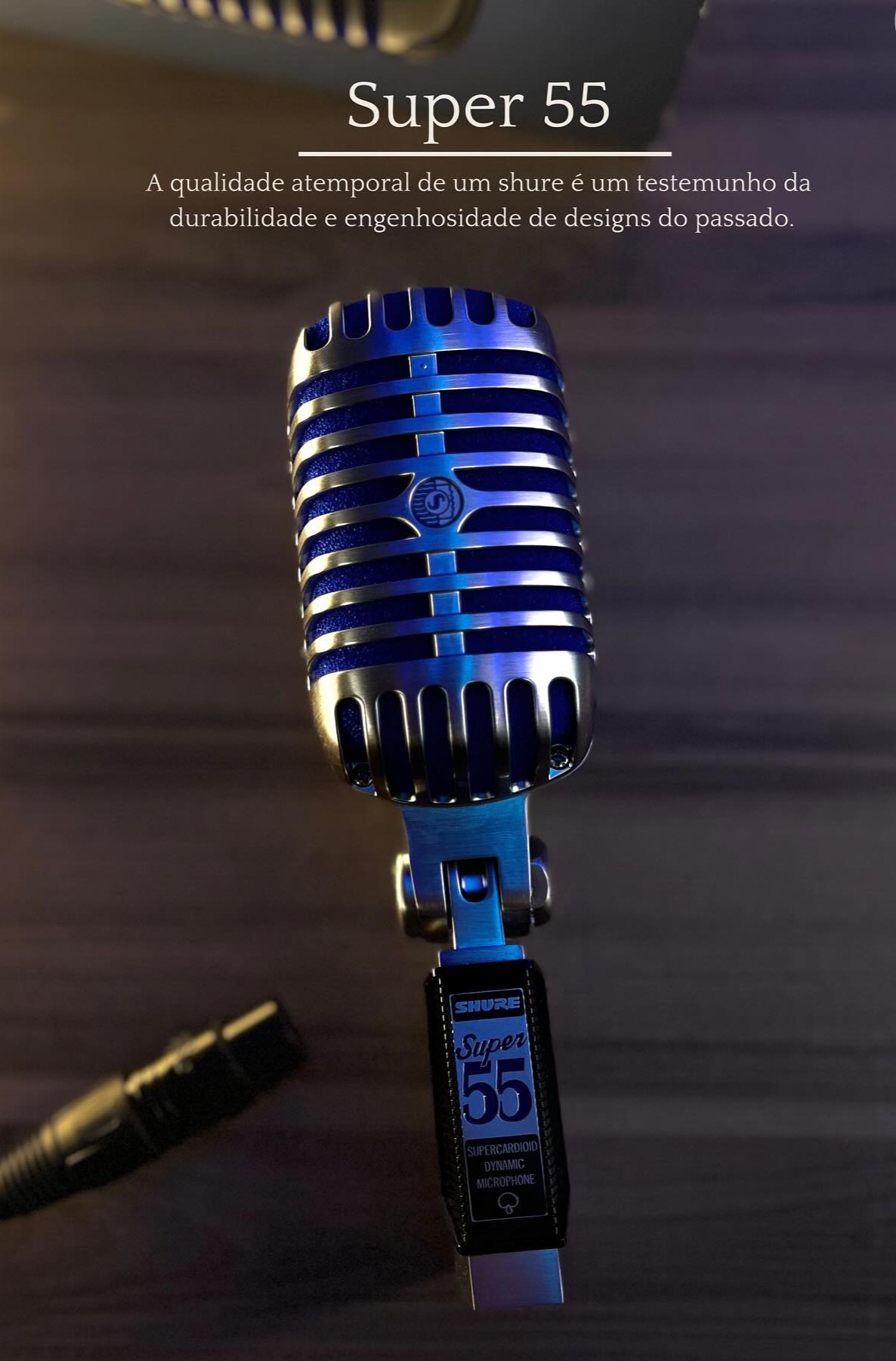 SUPER 55 - Shure Microfone Deluxe Design Vintage - Dinâmico Supercardioide - Imagem 14