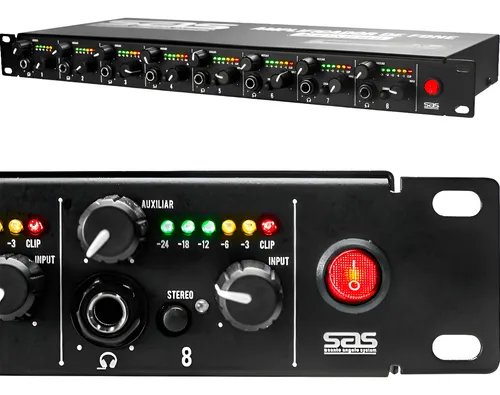 Amplificador 8 Vias de Fone de Ouvido  AF8 - Santo Angelo - Imagem 5
