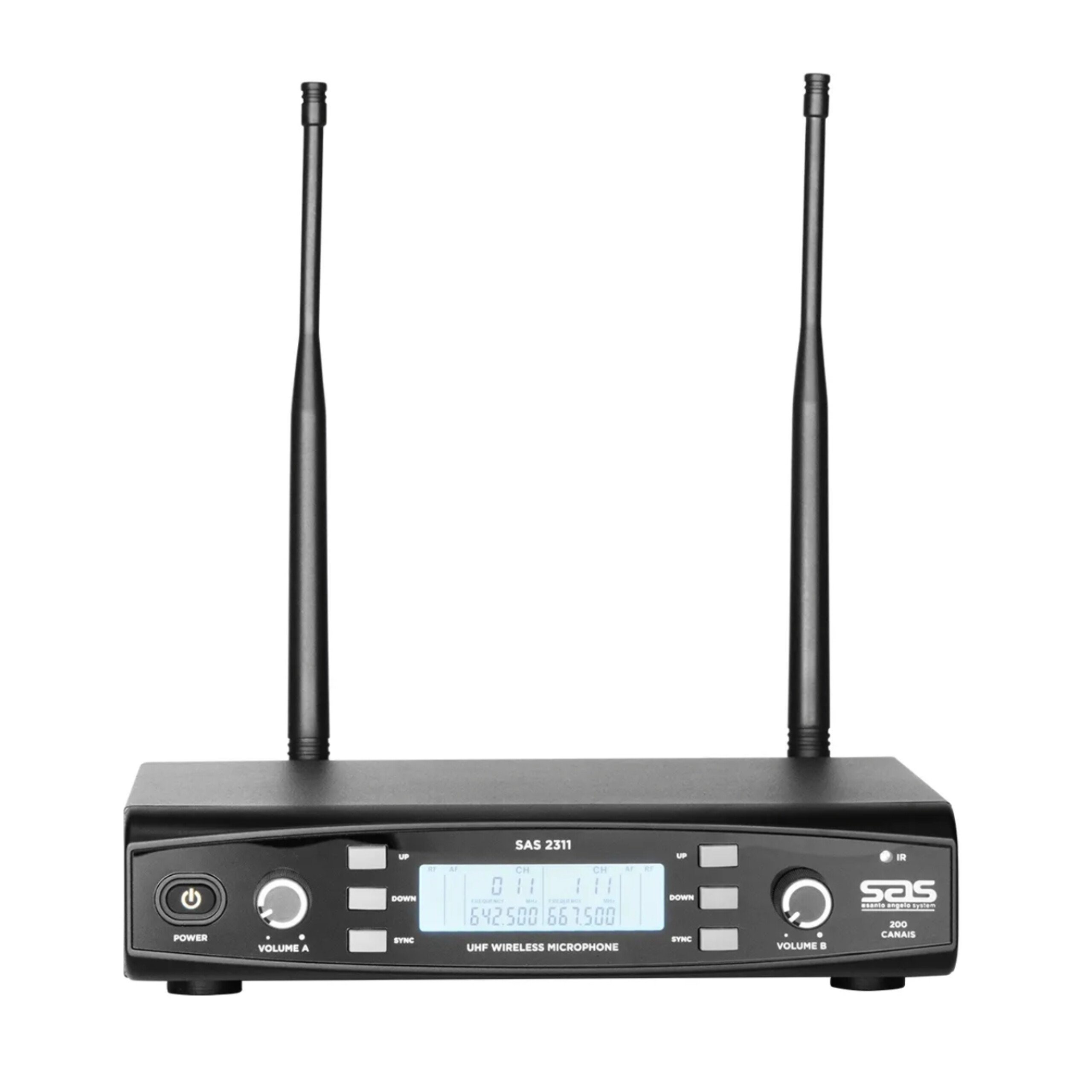 Microfone Sem Fio de Mão Duplo 200 Canais 2311 SAS / Santo Ângelo - Imagem 7