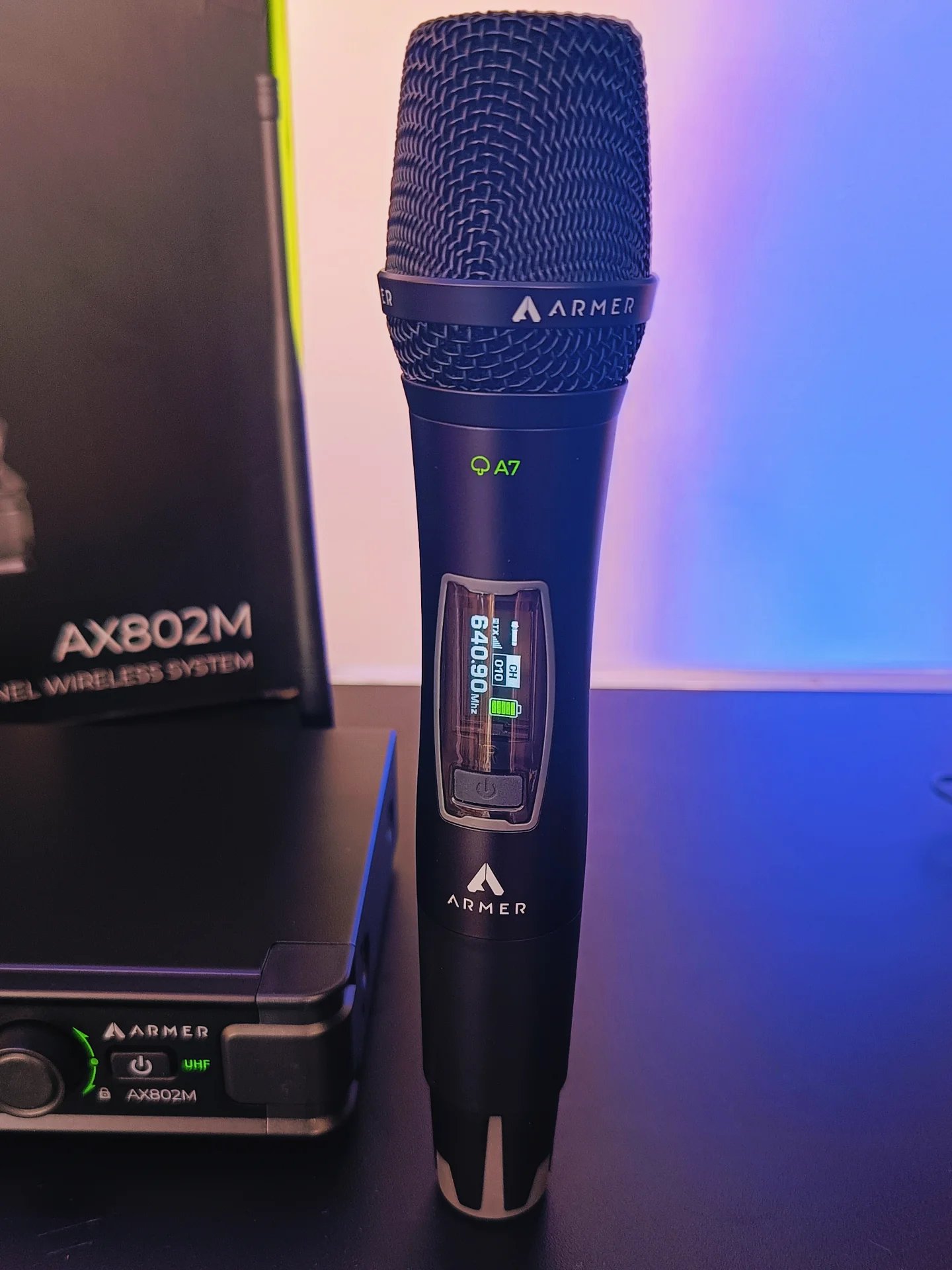 Microfone sem Fio Profissional Bastão + Headset Armer AX802MH - Imagem 21