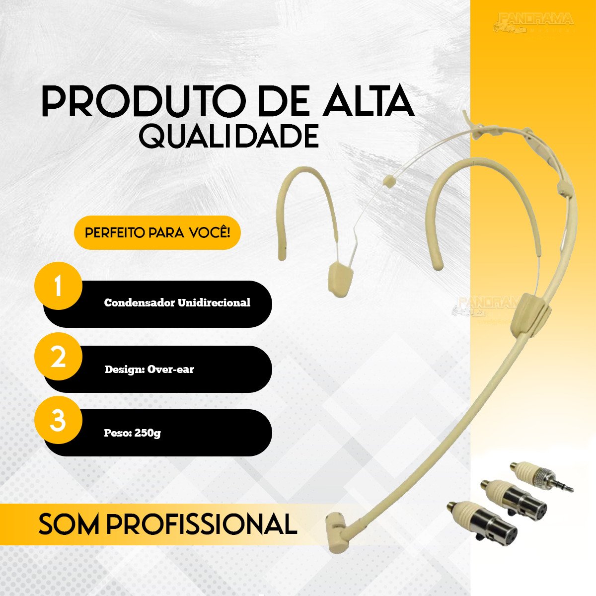 Microfone Headset Condensador Cardioide Dylan DH-55 Direcional - Imagem 7