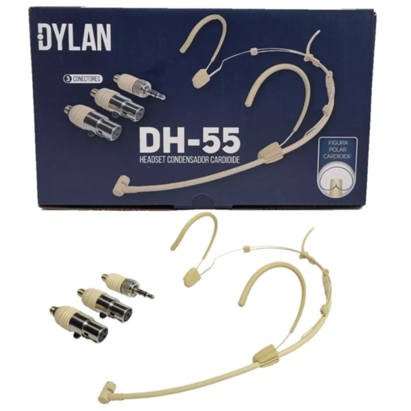 Microfone Headset Condensador Cardioide Dylan DH-55 Direcional - Imagem 12