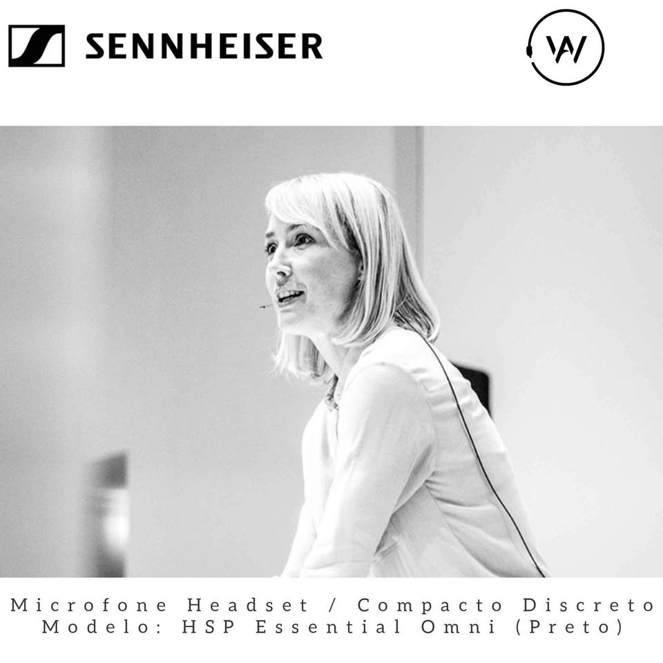 Microfone headset sem fio Sennheiser (HSP ESSENTIAL OMNI-BLACK - EW) - Imagem 2
