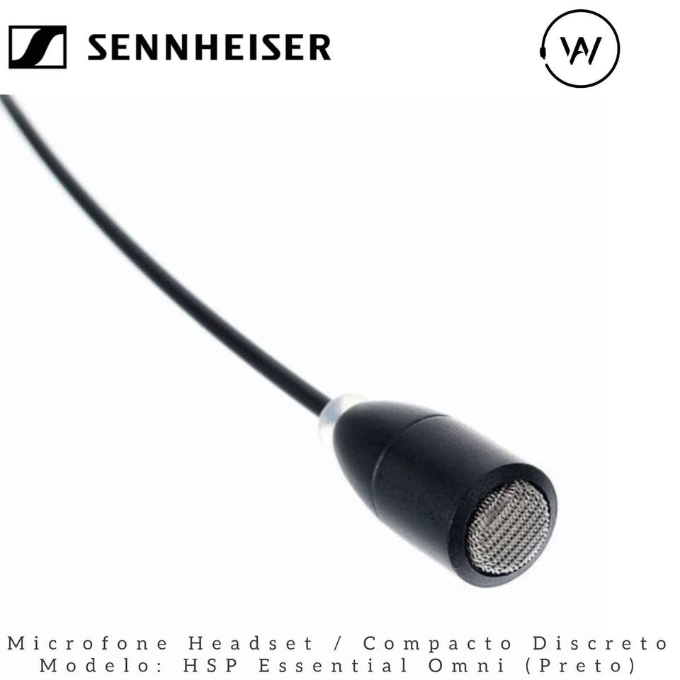 Microfone headset sem fio Sennheiser (HSP ESSENTIAL OMNI-BLACK - EW) - Imagem 6