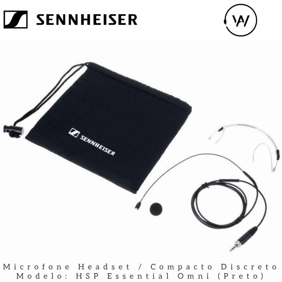 Microfone headset sem fio Sennheiser (HSP ESSENTIAL OMNI-BLACK - EW) - Imagem 11