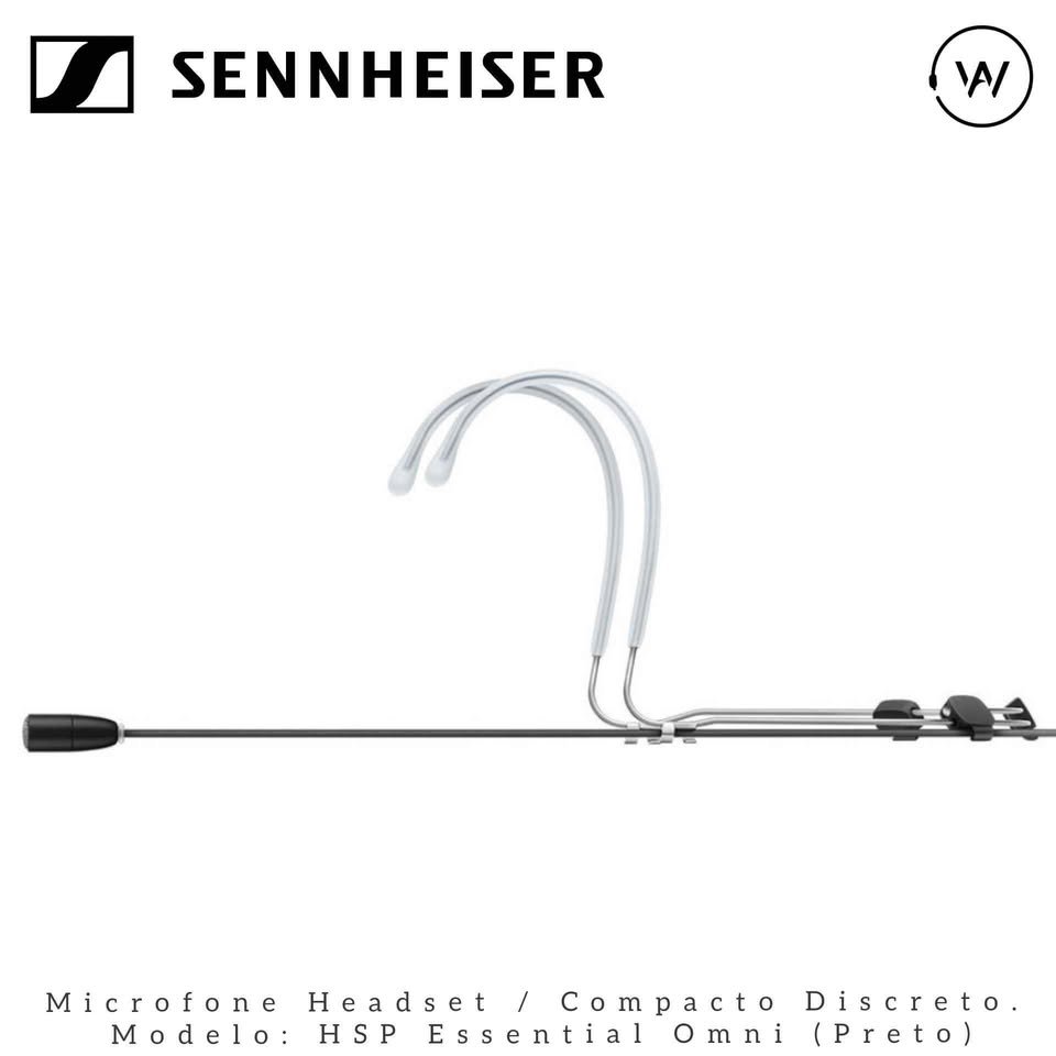 Microfone headset sem fio Sennheiser (HSP ESSENTIAL OMNI-BLACK - EW) - Imagem 7