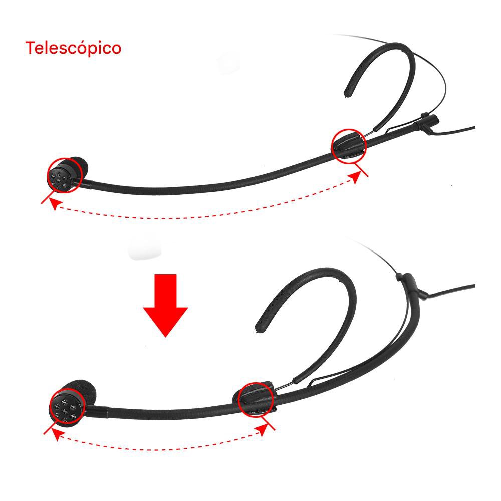 Microfone Headset Cardioide Direcional TA3F Mini XLR 3 Pinos – COR BLACK - Imagem 3