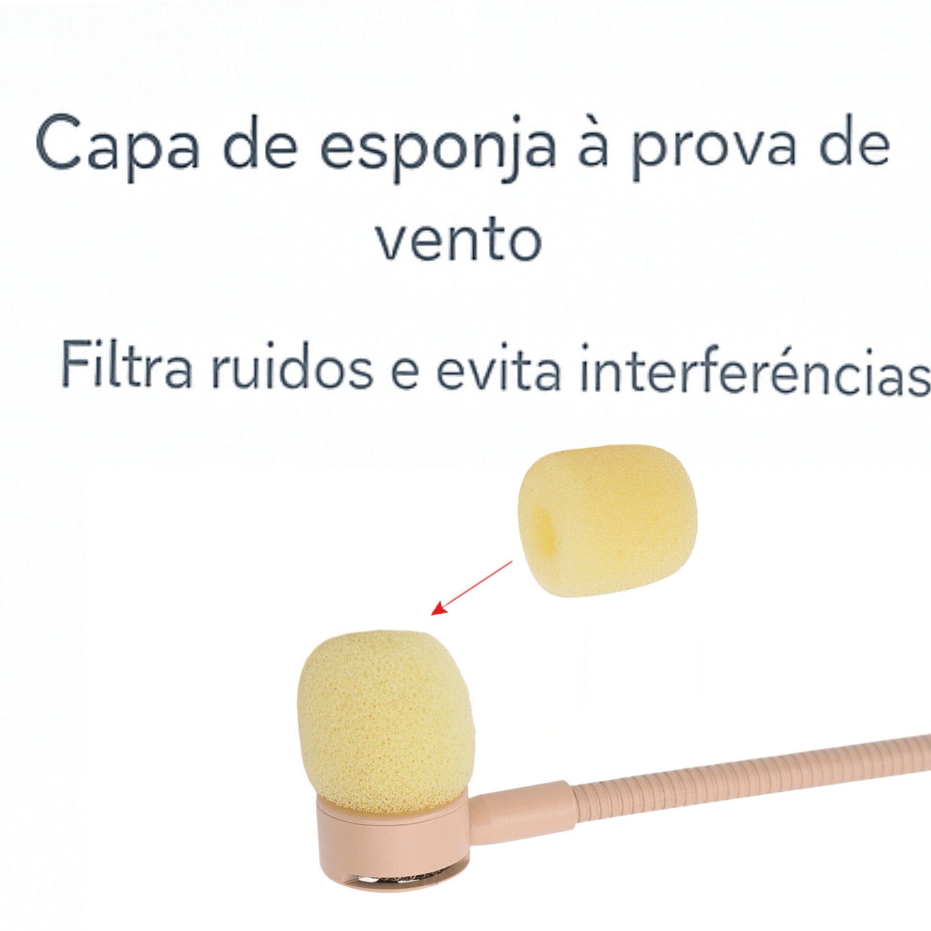 Microfone Headset Cardioide Direcional TA3F Mini XLR 3 Pinos – COR BEGE - Imagem 7
