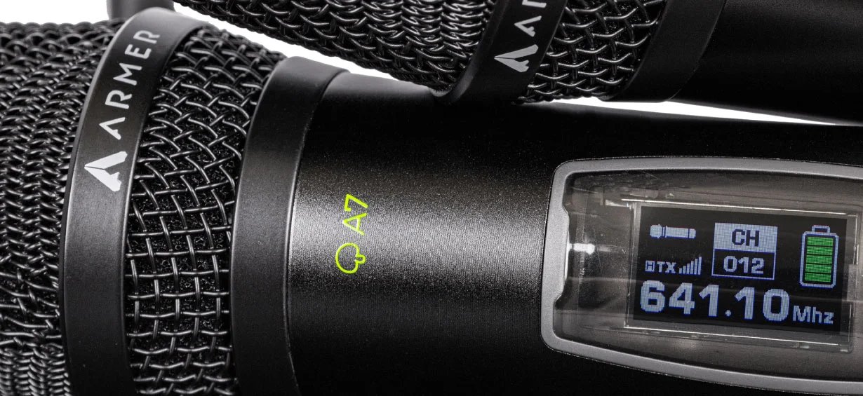 Kit com 8 Microfones sem Fio Profissional Bastão + Receptor Armer AX OCTA ( Recarregável ) - Imagem 11